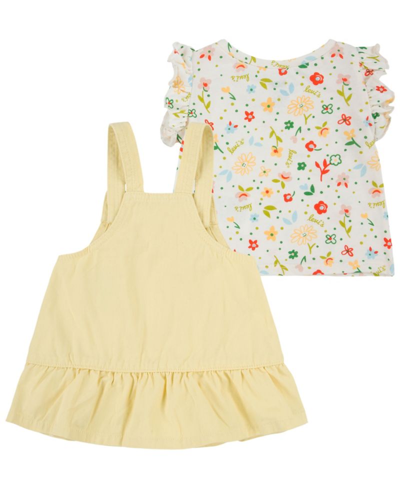 Baby Girls' Short-Sleeve T-Shirt and Skirtalls Set, 2-Piece Set