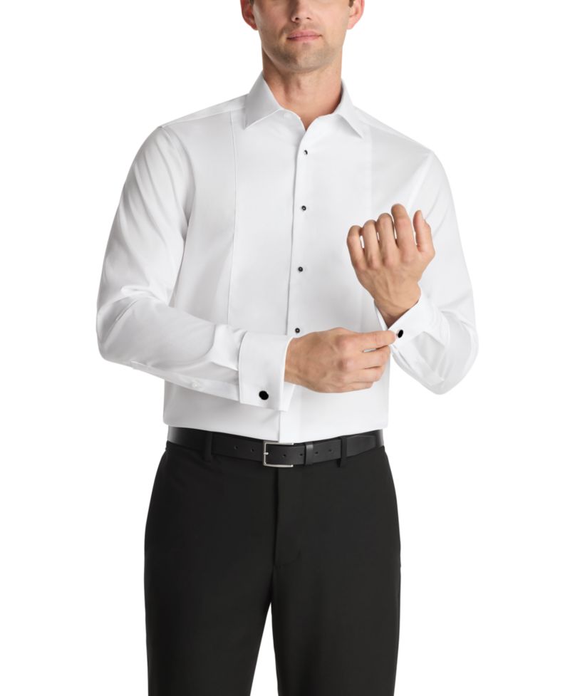 Calvin Klein Men's Tailored Occasion Tuxedo Shirt, Slim Fit