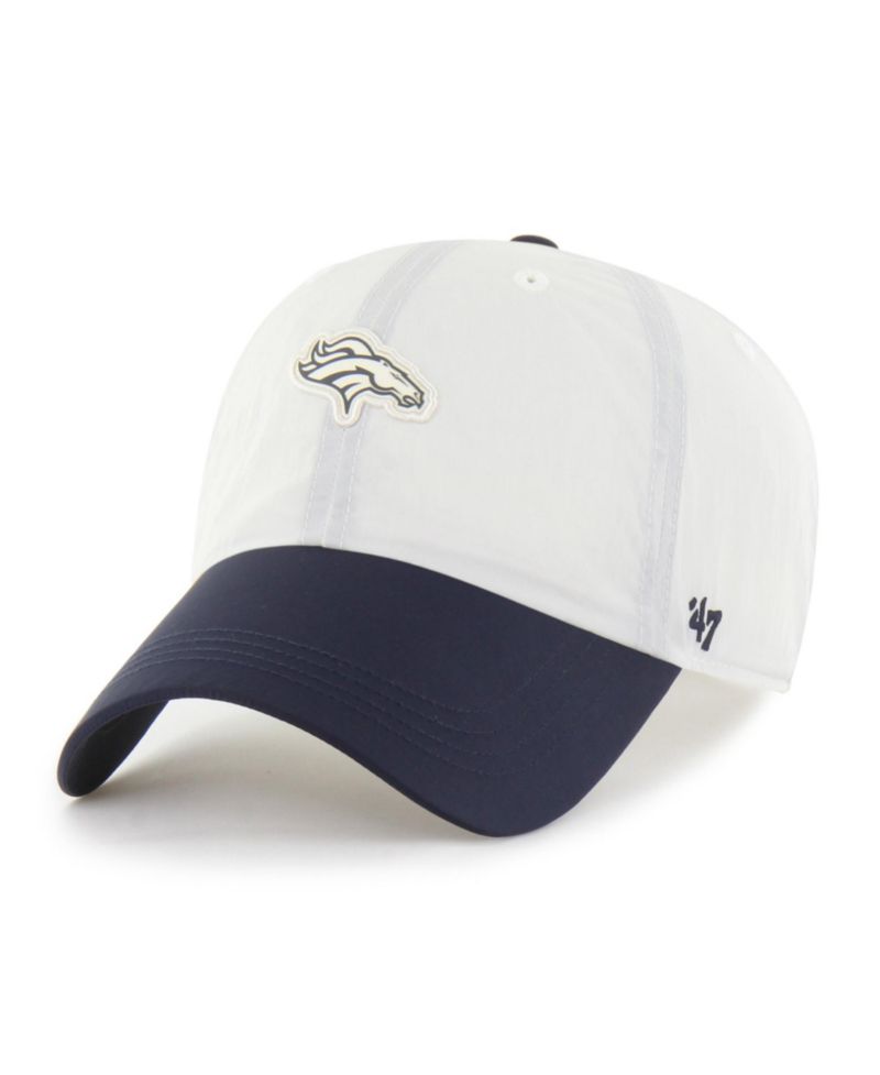 Men's Cream Denver Broncos Modernia Clean Up Adjustable Hat