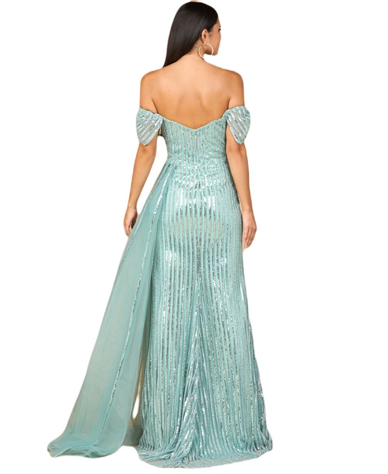 Women's Off Shoulder Fitted Gown