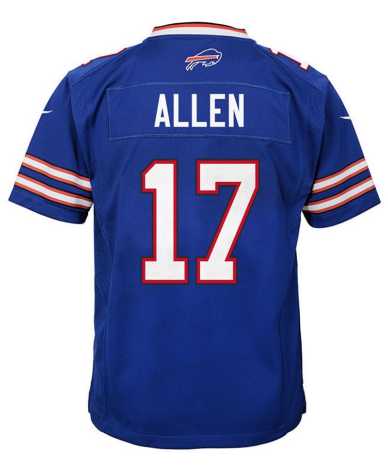 Big Boys and Girls Josh Allen Buffalo Bills Game Jersey