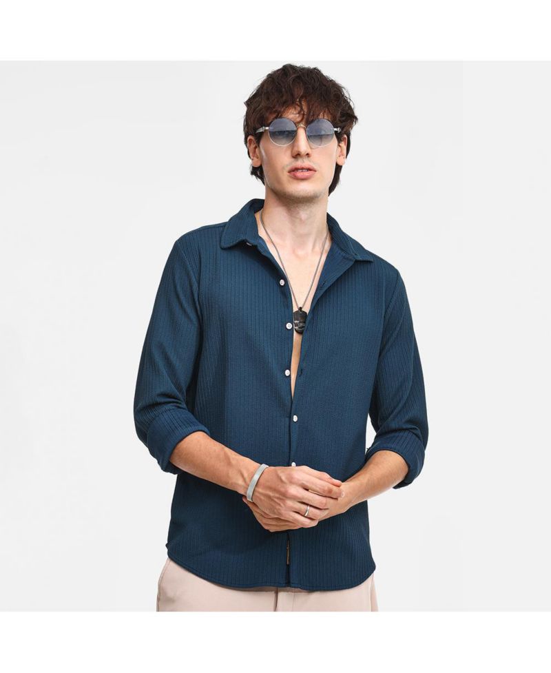 Men's Stripe-Creased Shirt