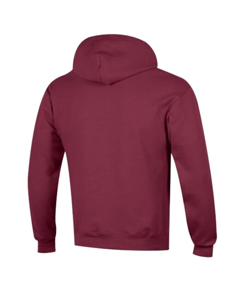 Men's Burgundy Washington Commanders Powerblend Arch over Logo Hoodie