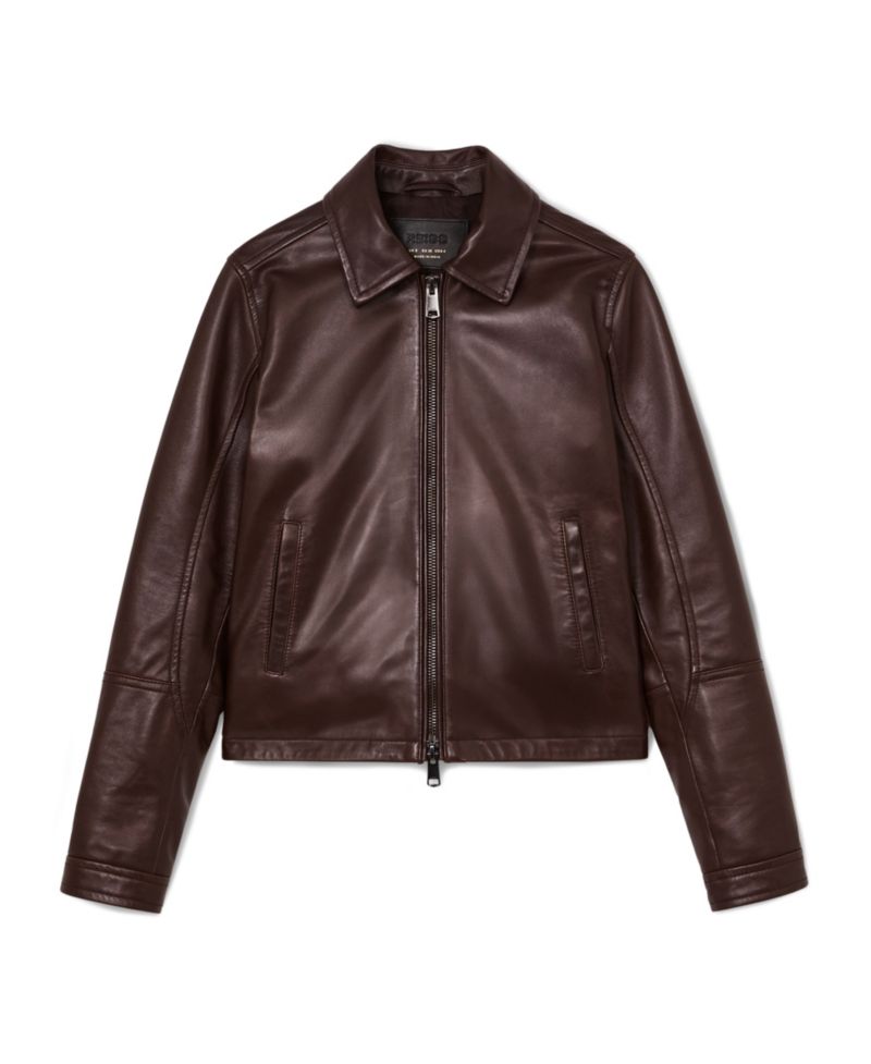 Women's Sorina Leather Moto Zip-Through Jacket