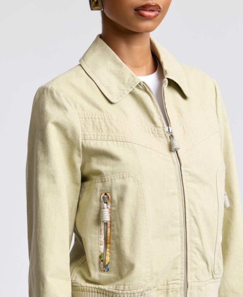 Women's Zip-Front Bomber Jacket