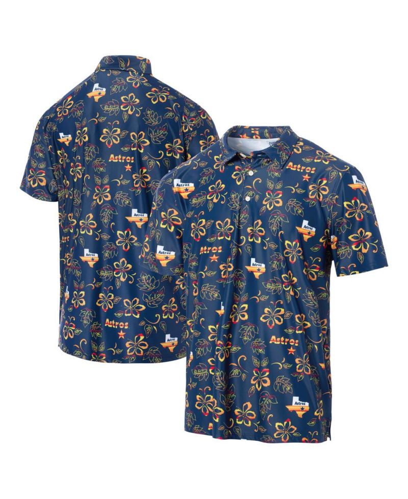 Men's Navy Houston Astros Cooperstown Collection Performance Polo Shirt