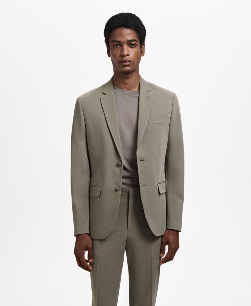 Men's Stretch-Fabric Super Slim-Fit Suit Jacket