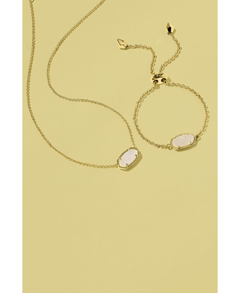 Glass Stone Elisa Pendant Necklace