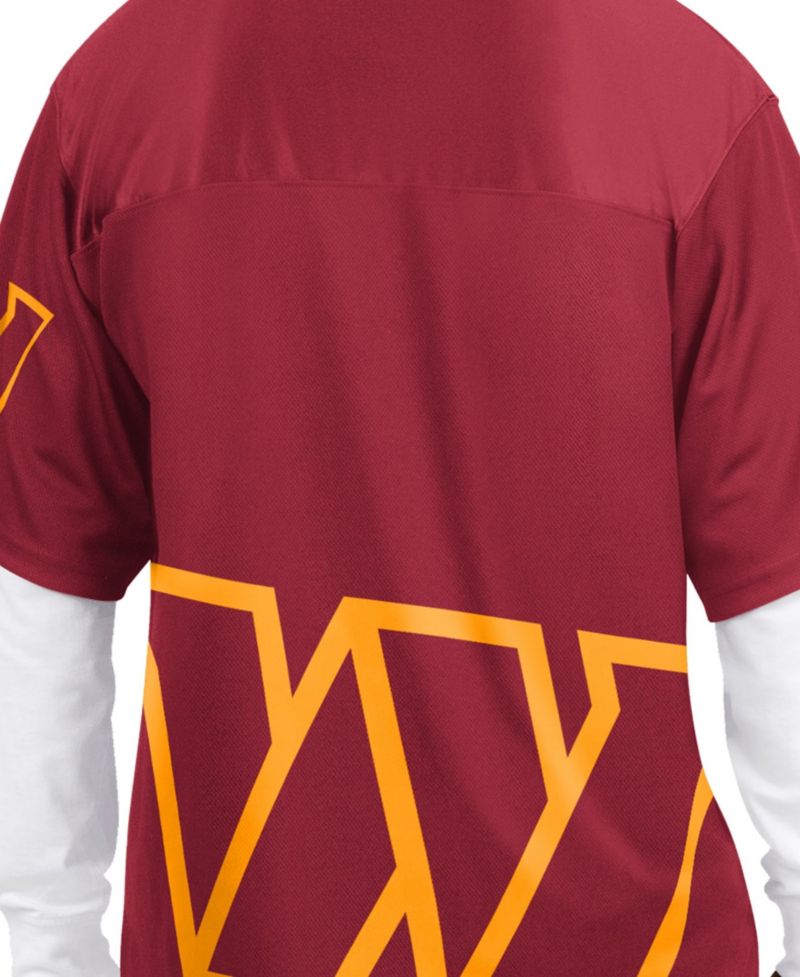 Men's Burgundy/White Washington Commanders Short Sleeve & Long Sleeve T-Shirt Combo Pack