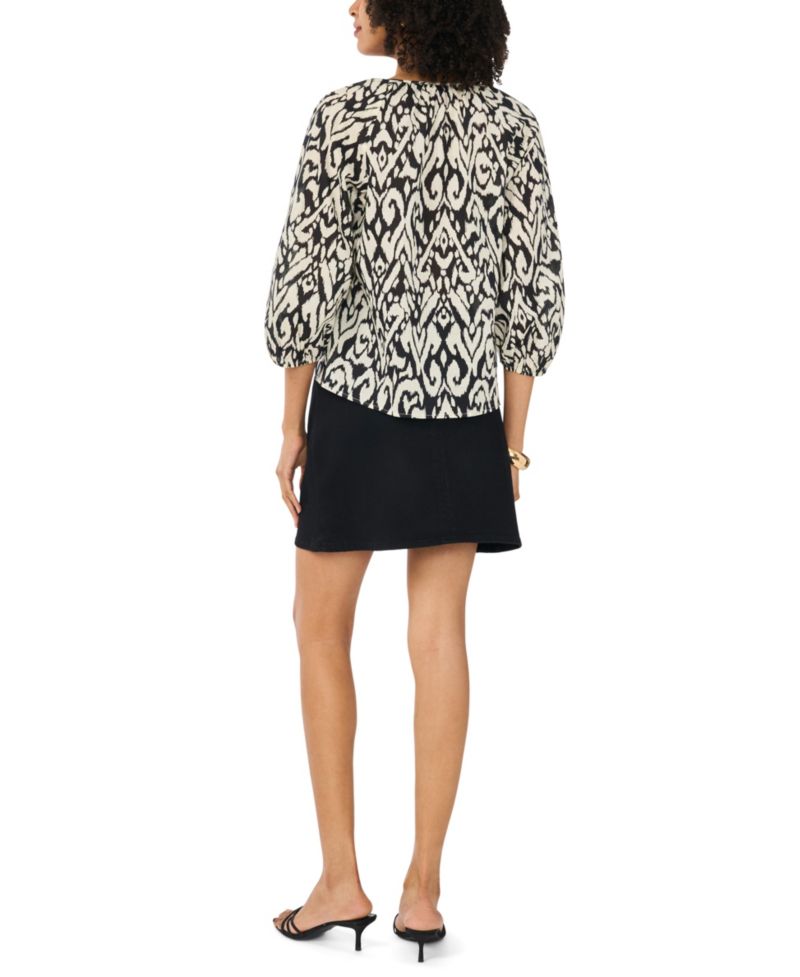 Women's Lace-Up Raglan Top