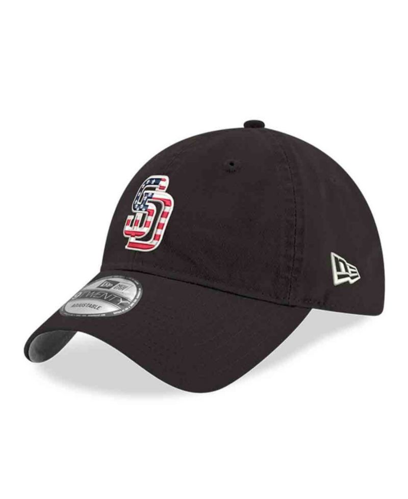 Men's Black San Diego Padres America 250 9TWENTY Adjustable Hat