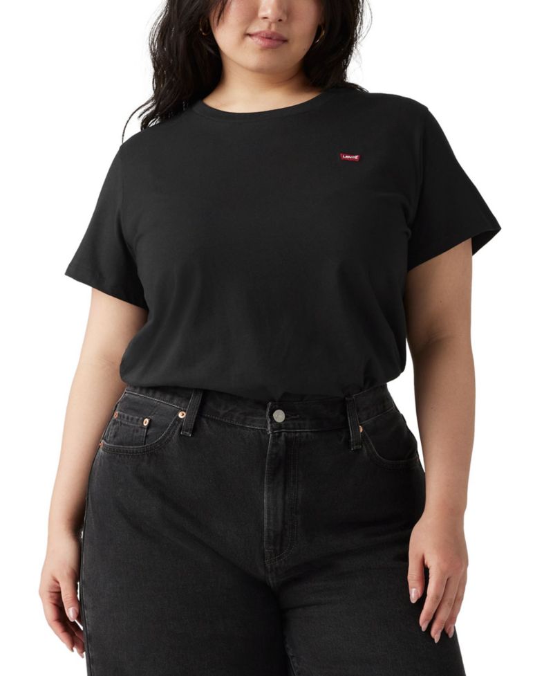 Plus The Perfect Crew Neck Cotton T-Shirt