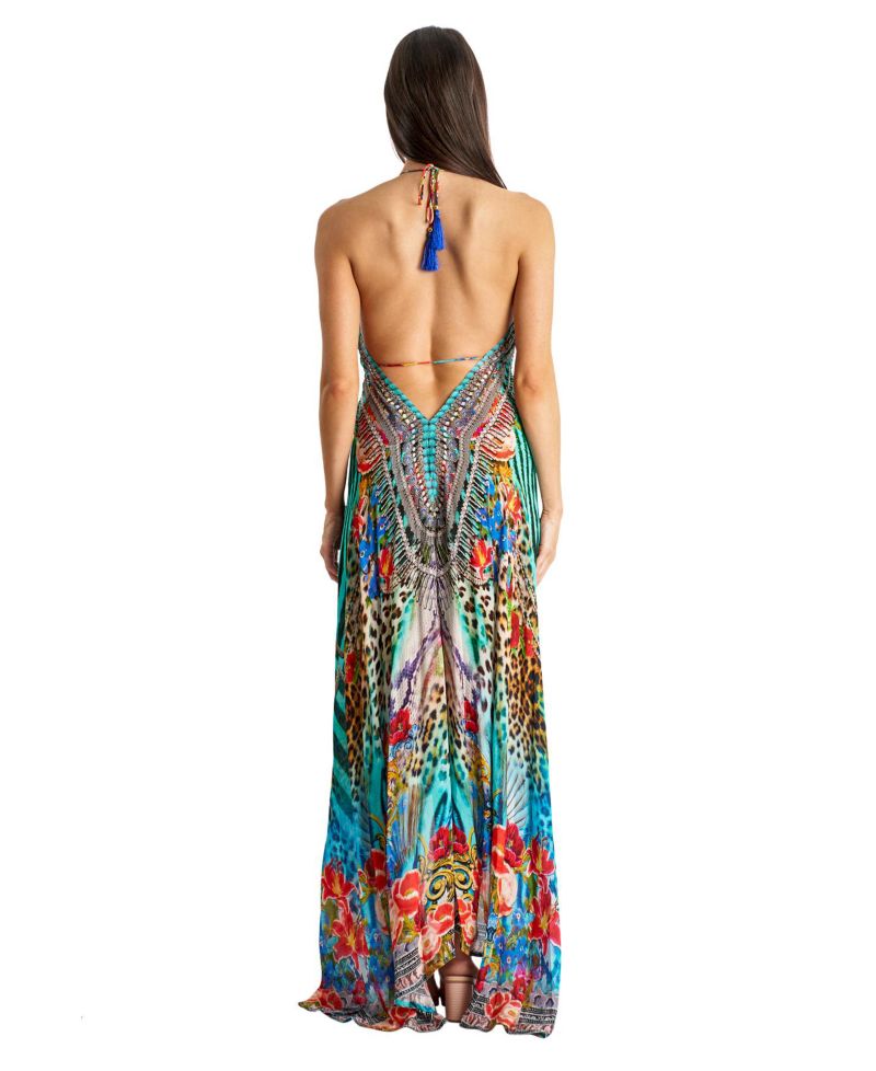 Women's Maxi Halterneck Dress