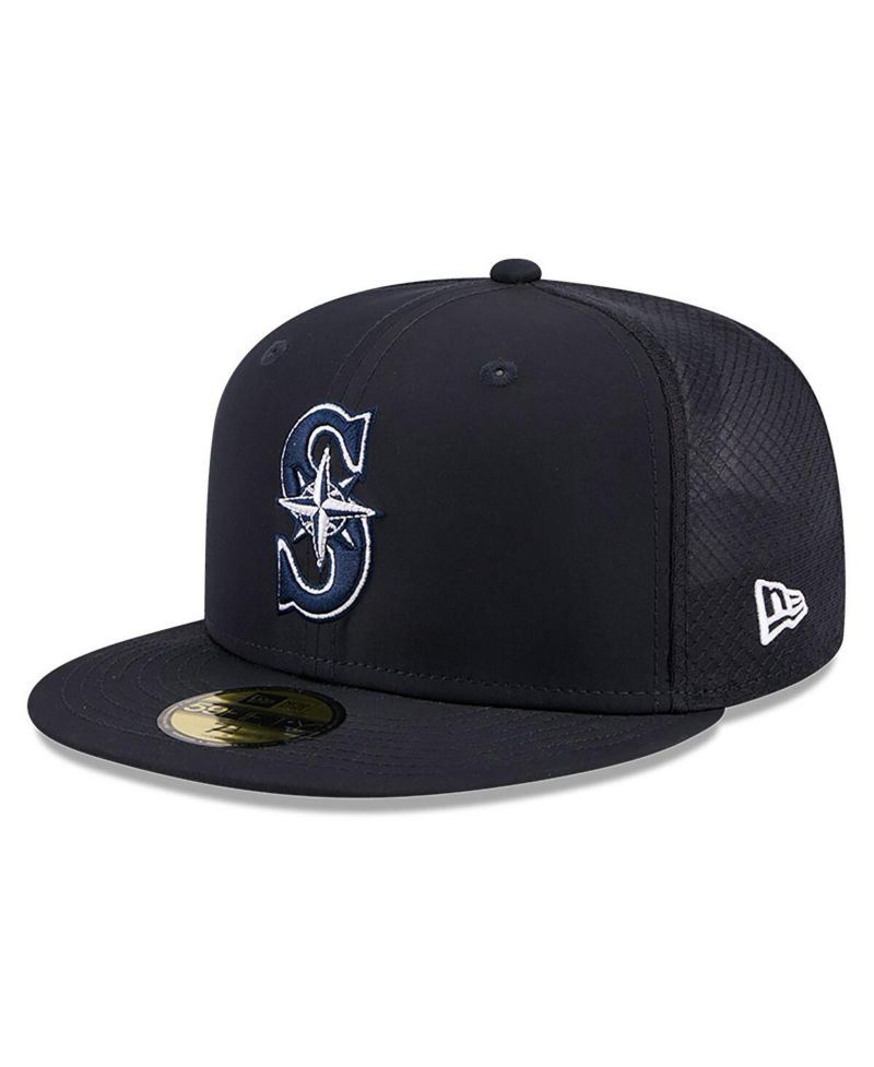Men's Navy Seattle Mariners 2026 Batting Practice 59FIFTY Fitted Hat