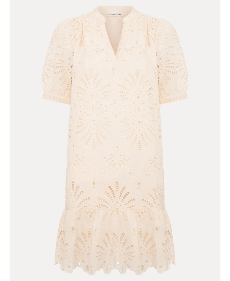 Women's Liliana Puff-Sleeve Embroidered Mini Dress