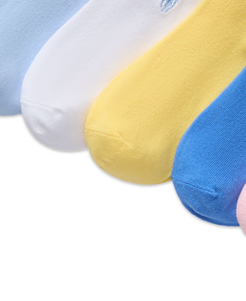 Little & Big Girls Classic Solid Low-Cut Socks, 6-Pack