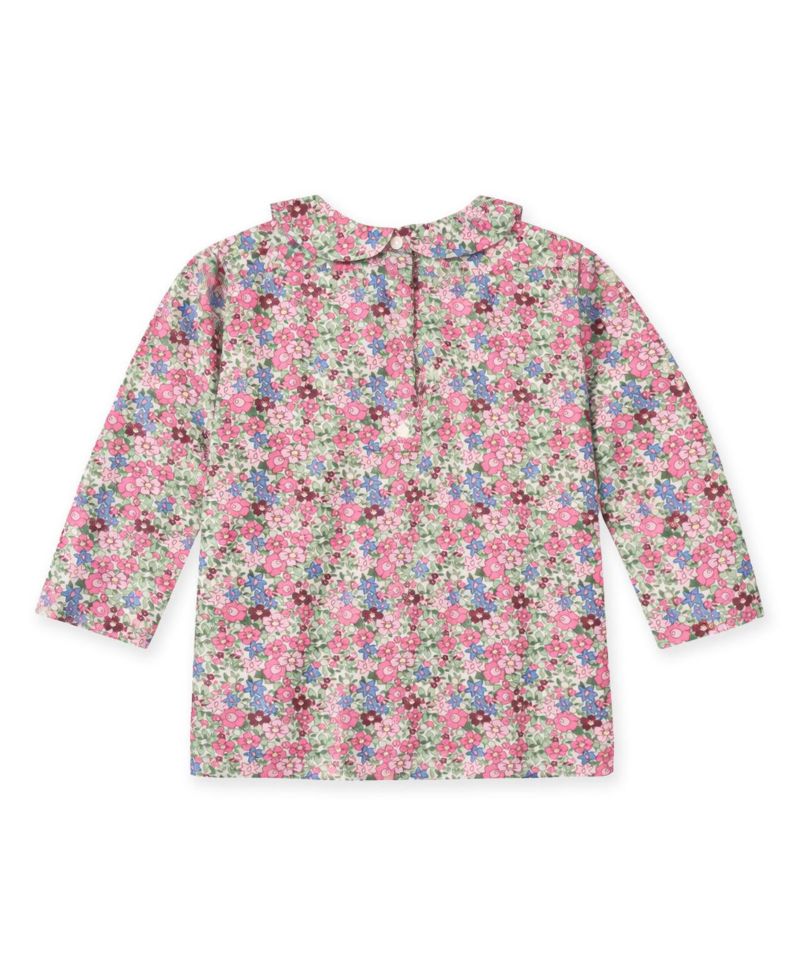 Girls Floral Knit Long Sleeve Blouse 4-6X