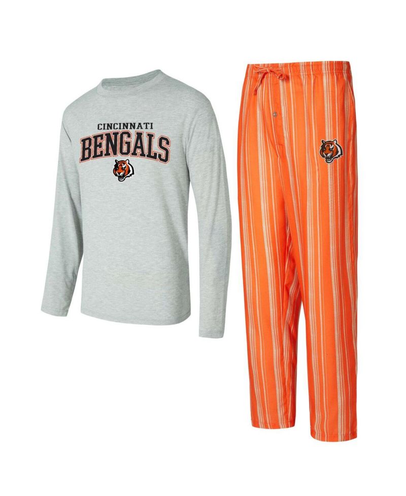 Men's Cincinnati Bengals Petition Long Sleeve T-Shirt Pants Sleep Set