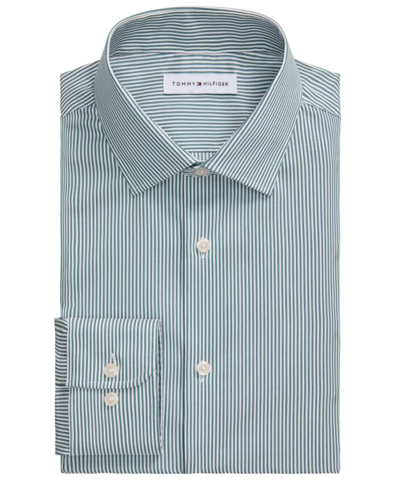 Men's Regular-Fit Stripe Dress Shirt