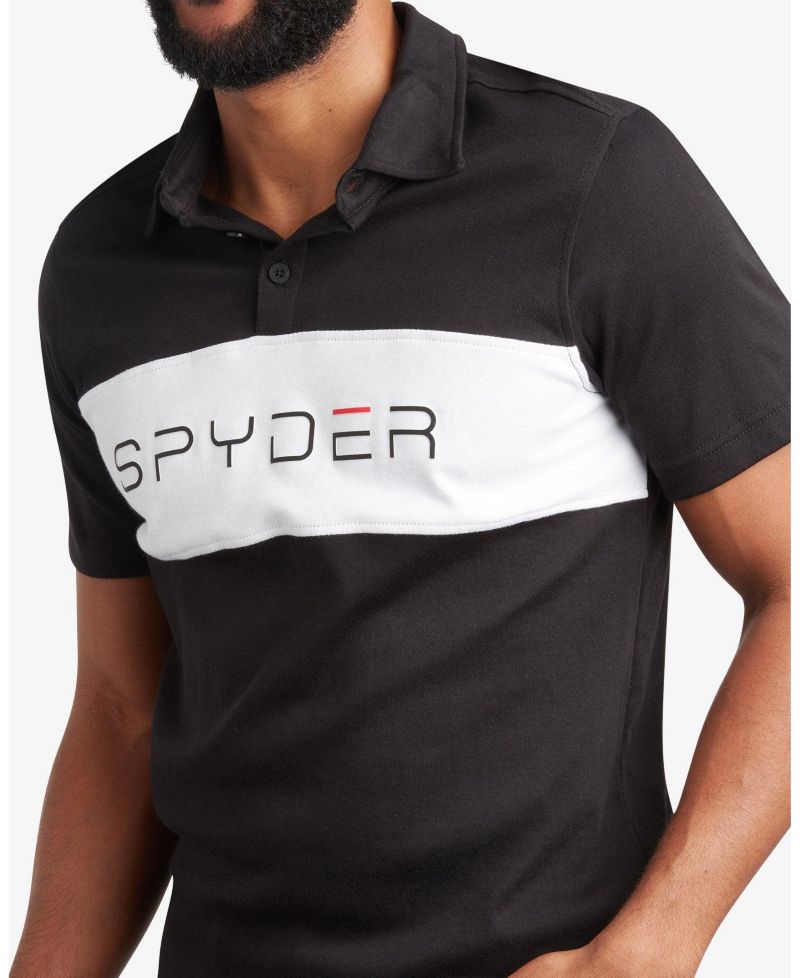 Men's Color-Blocked Short-Sleeve Polo Shirt