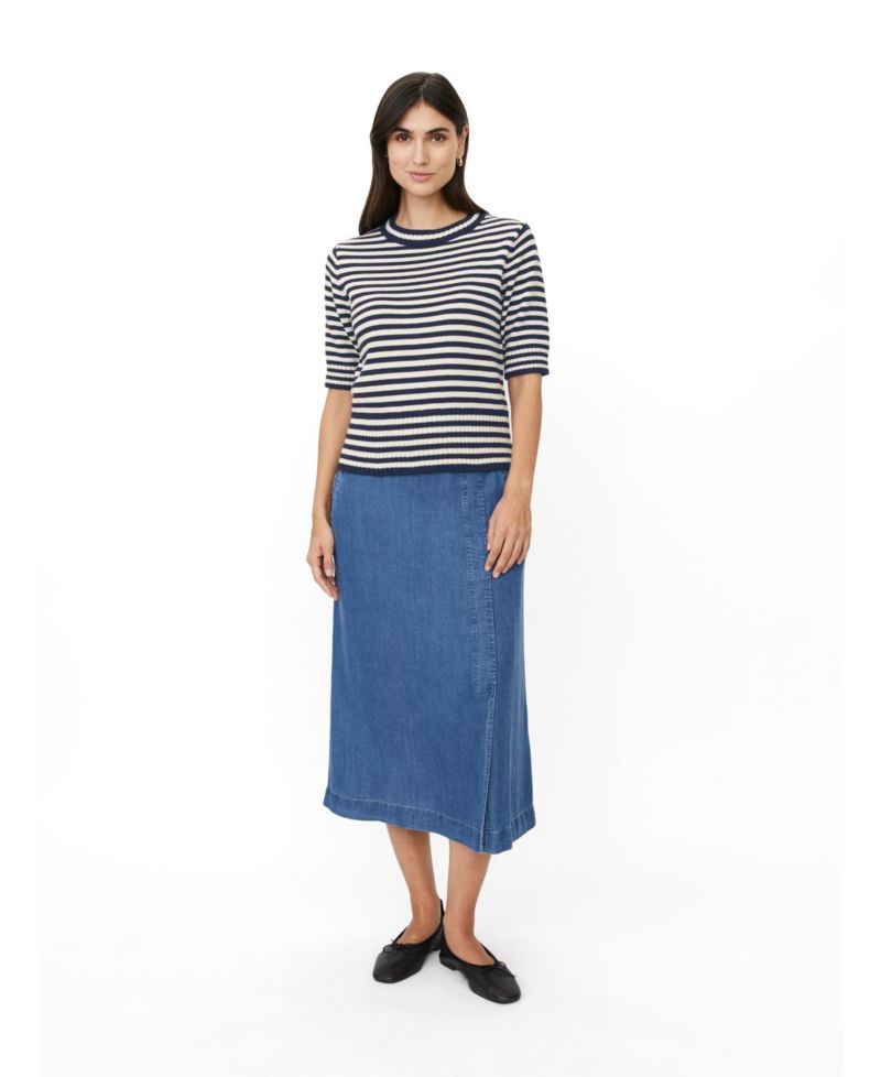 Women's MaFaeleen Striped Short Sleeve Sweater