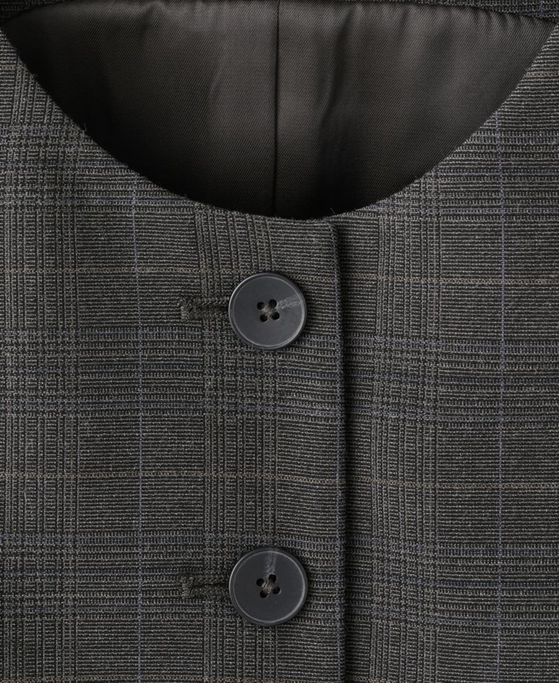 Women's Check Suit Vest