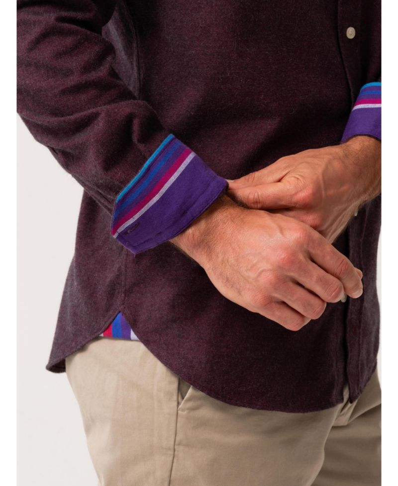 Men's Cotton Cashmere Long Sleeve Shirt