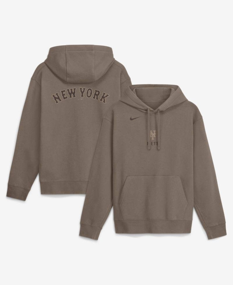 Men's Brown New York Yankees Fashion Club Pullover Hoodie