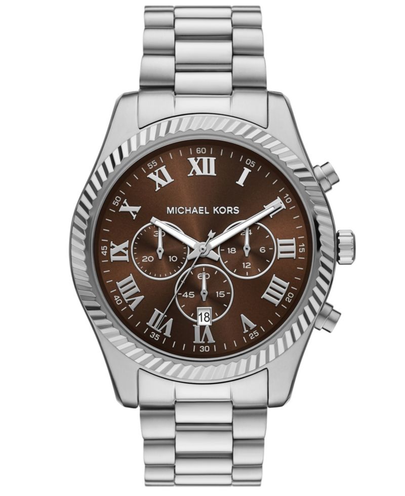 MICHAEL Men's Lexington Chronograph Stainless Steel Watch 44mm