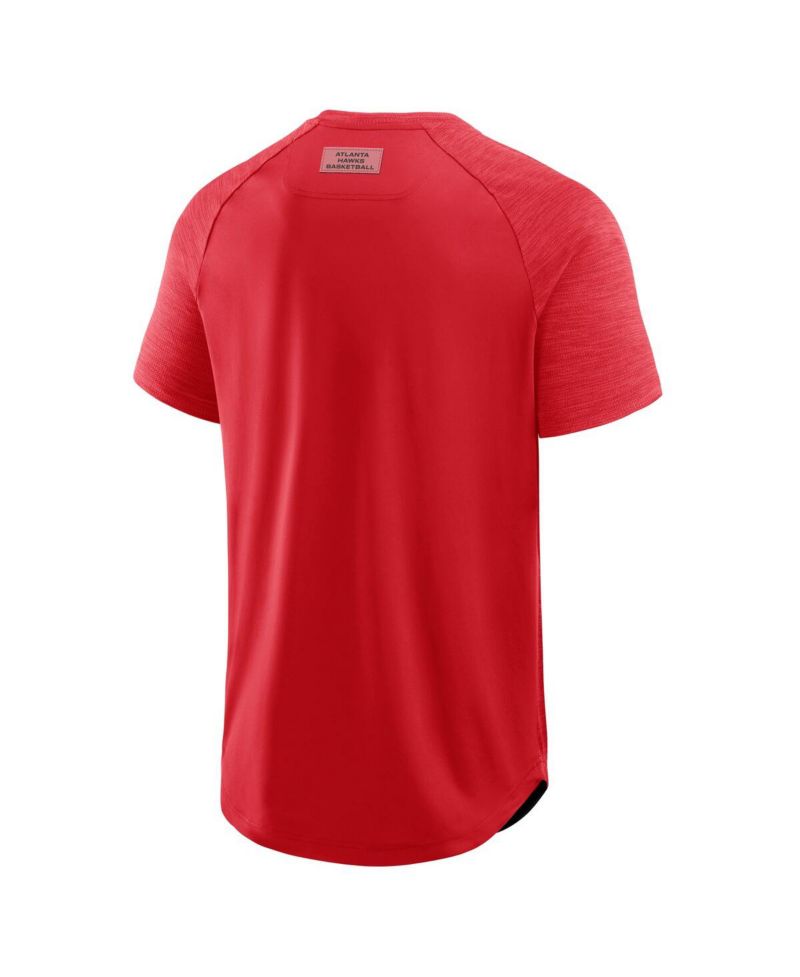 Men's Red Atlanta Hawks Inbound Pass Play Practice T-Shirt