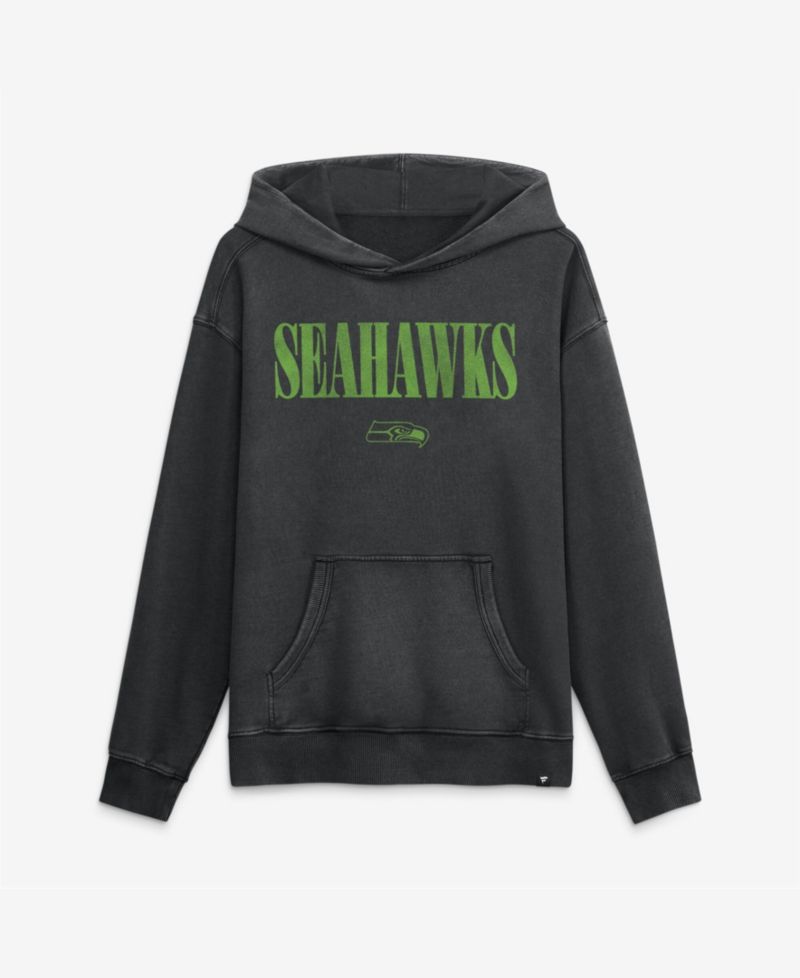 Men's Black Seattle Seahawks Relaxed Intense Rivalry French Terry Hoodie