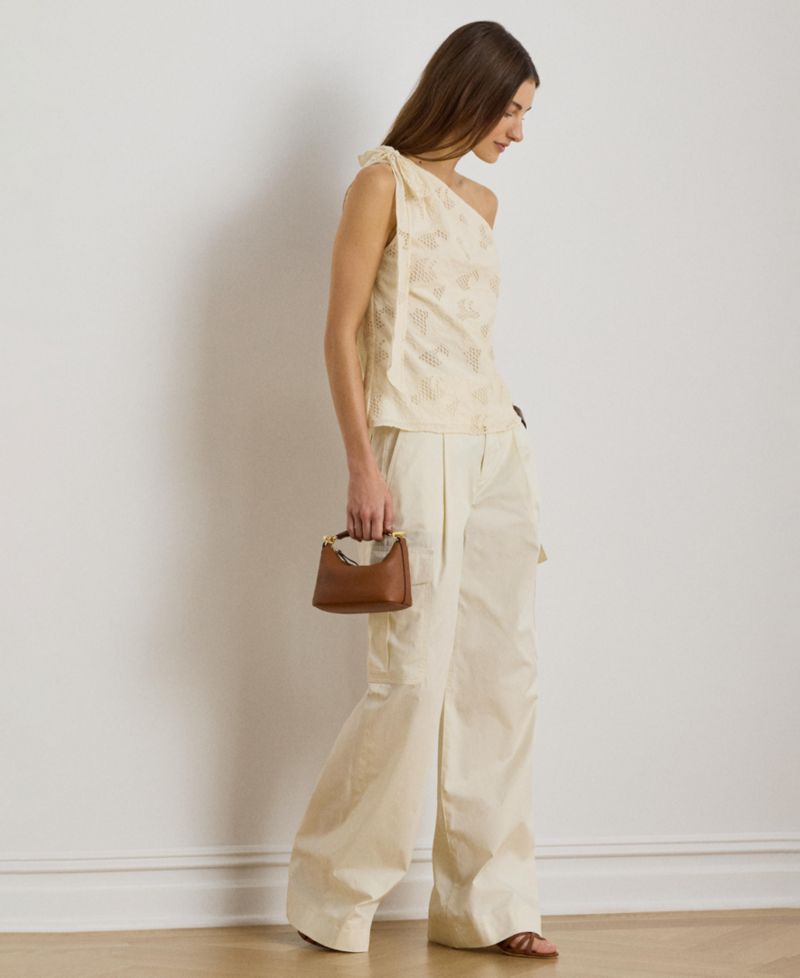 Women's One-Shoulder Tie Detail Blouse