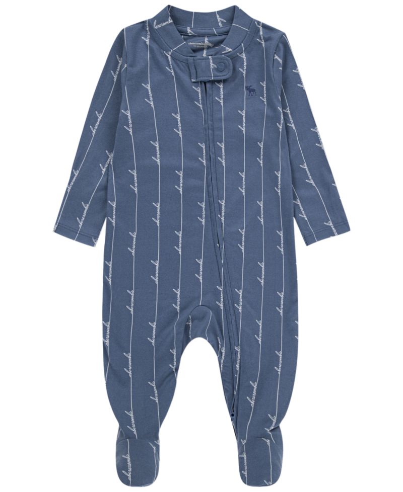 Baby Boys' Brushed Jersey Footed Long-Sleeve Coverall