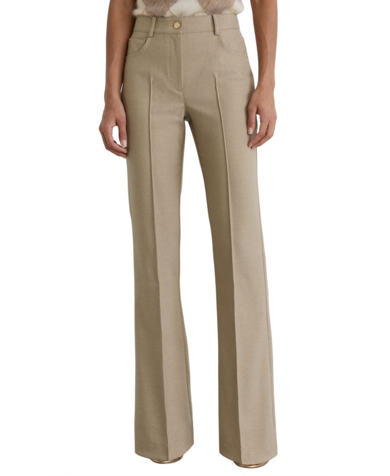 Women's Sofia Flared Twill Seam-Detail Trousers