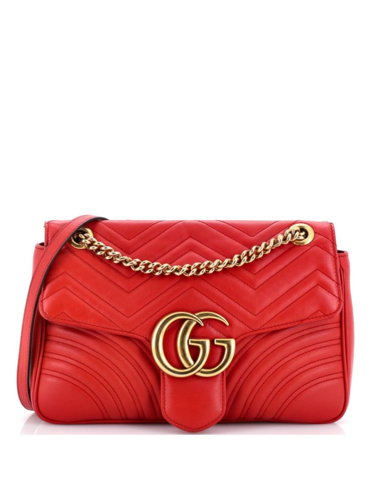 Medium GG Marmont Flap Bag Matelasse Leather