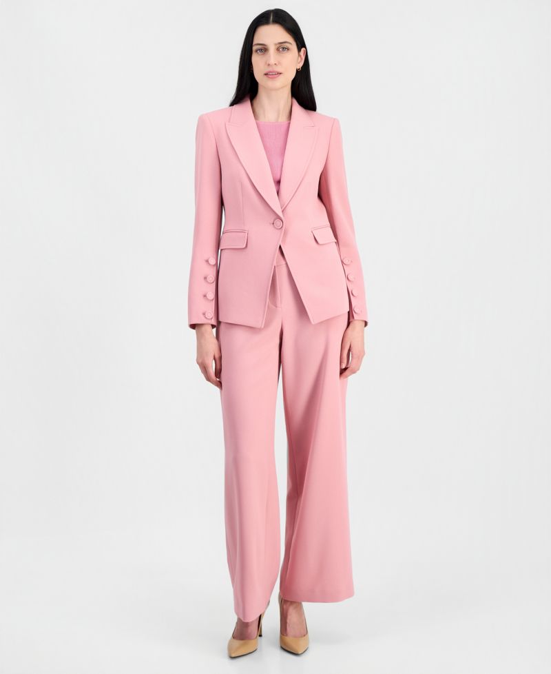 Women's One-Button Peak-Lapel Blazer