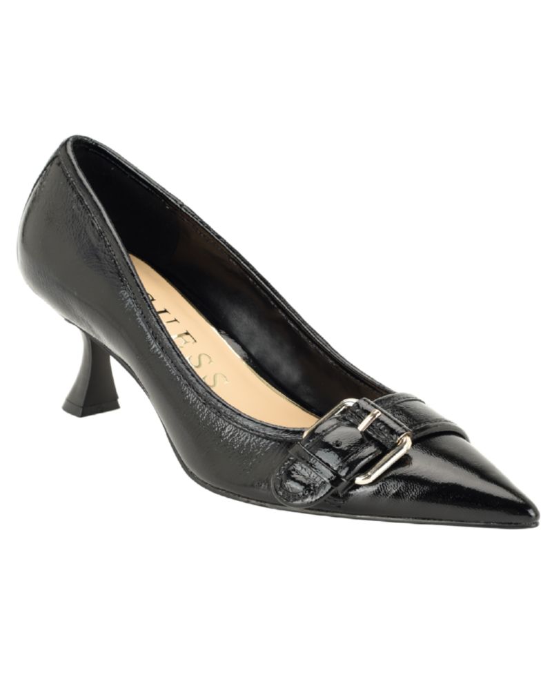 Women's Andey Buckle Sculpted Kitten Heel Pump