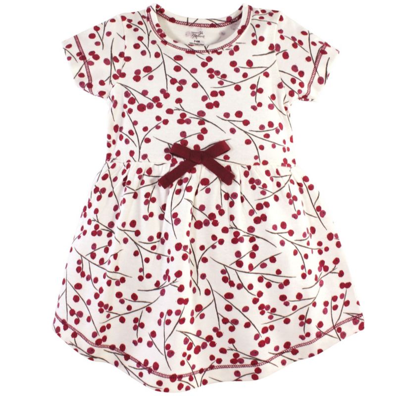 Baby Girls Comfy Natural Cotton Dress & Cardigan Set