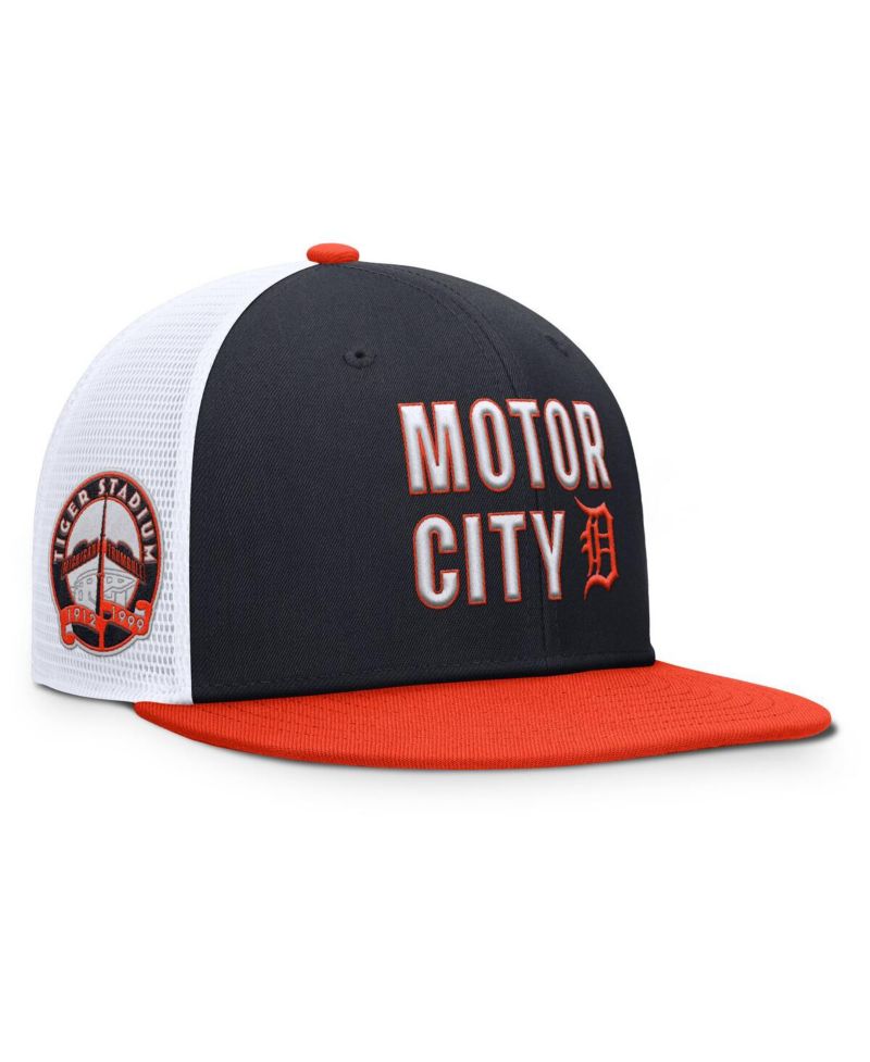 Men's Navy/Orange Detroit Tigers Pro Trucker Snapback Hat
