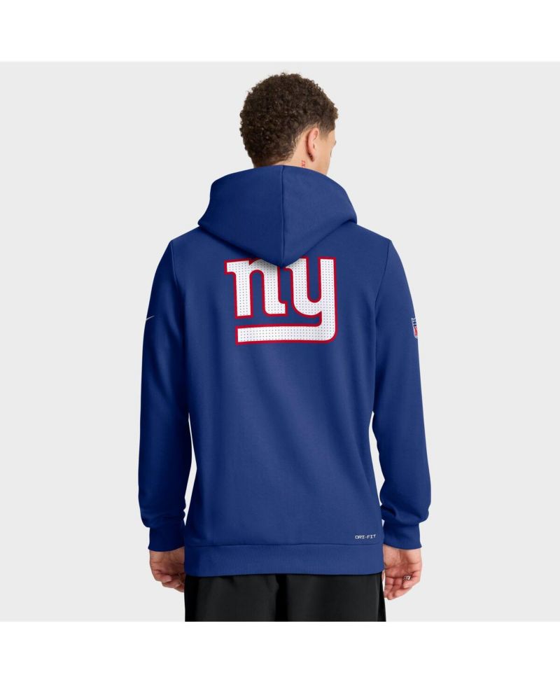 Men's Royal New York Giants Sideline Standard Issue Utility Player Dri-FIT Full-Zip Hoodie