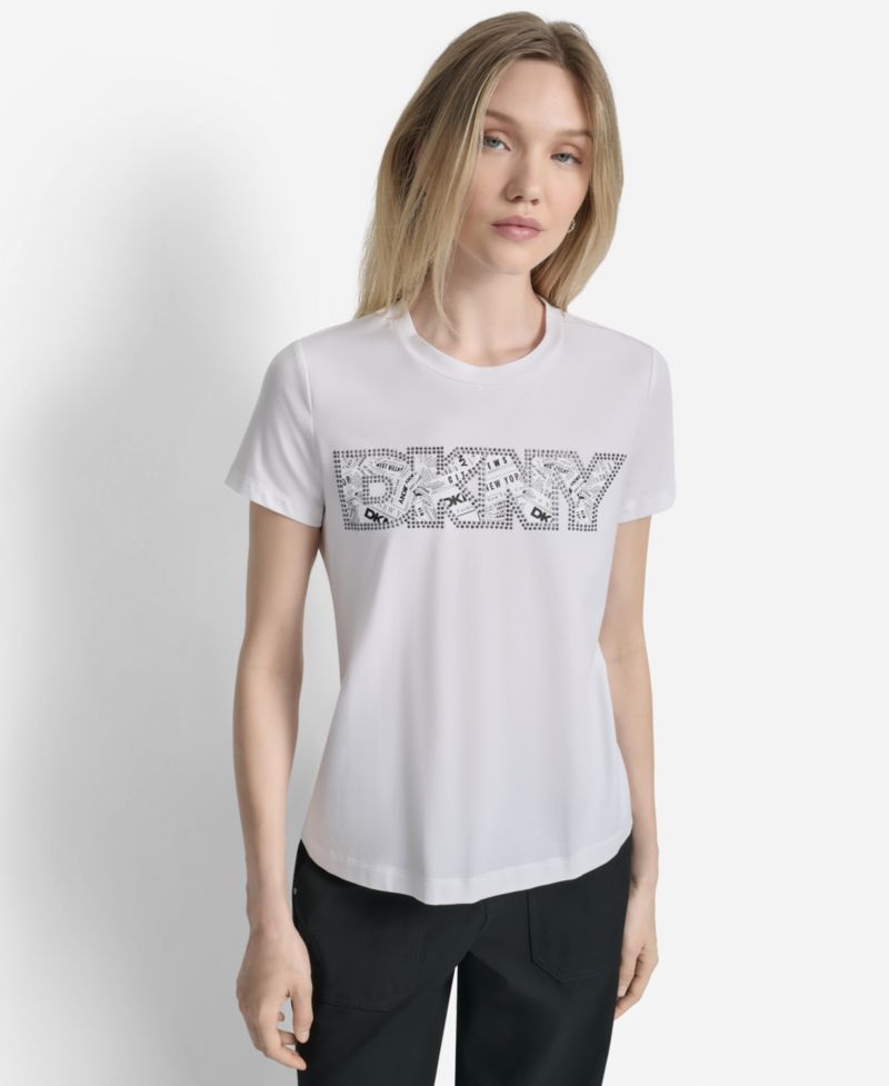 Women's Newspaper Logo Crewneck T-Shirt