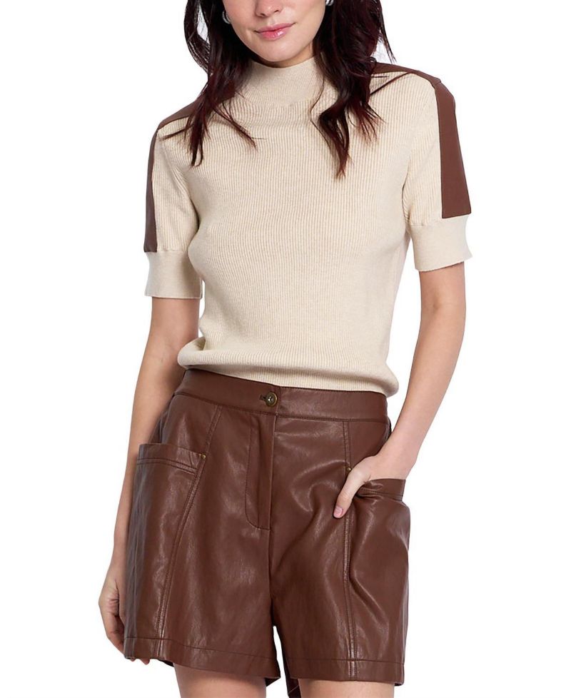 Women's Vesper Trim Ribbed Half Sleeve