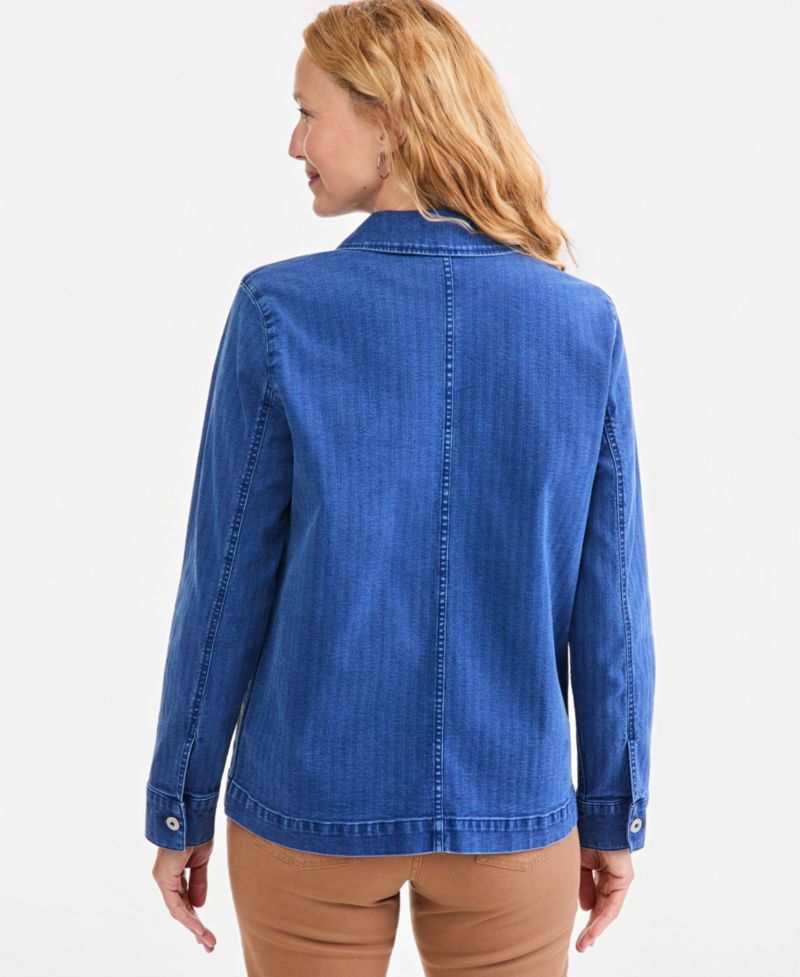 Women's Denim Utility Jacket