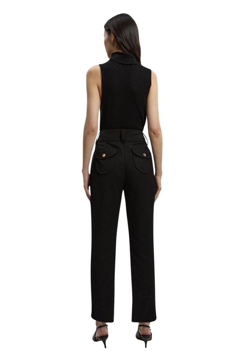 Women's Textured Straight Leg Trousers