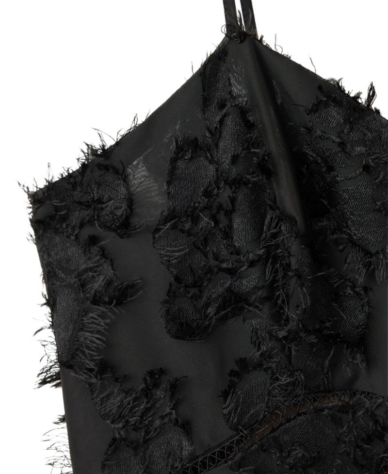 Women's Semi-Transparent Feather A-Line Dress