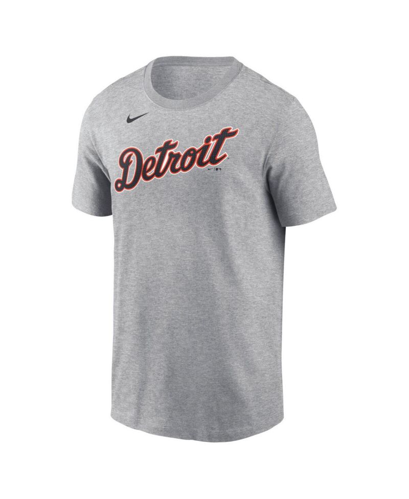 Men's Kerry Carpenter Gray Detroit Tigers Fuse Name & Number T-Shirt
