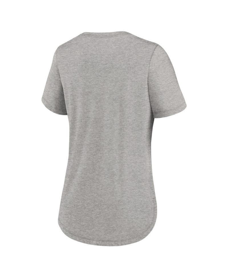 Women's Heather Gray Michigan Wolverines Local Campus Location Mantra Tri-Blend T-Shirt