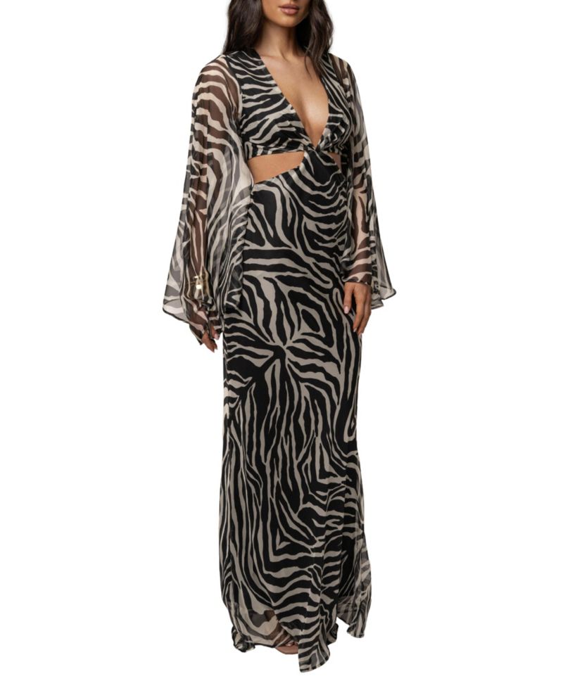 Women's Instincts Print Maxi Dress