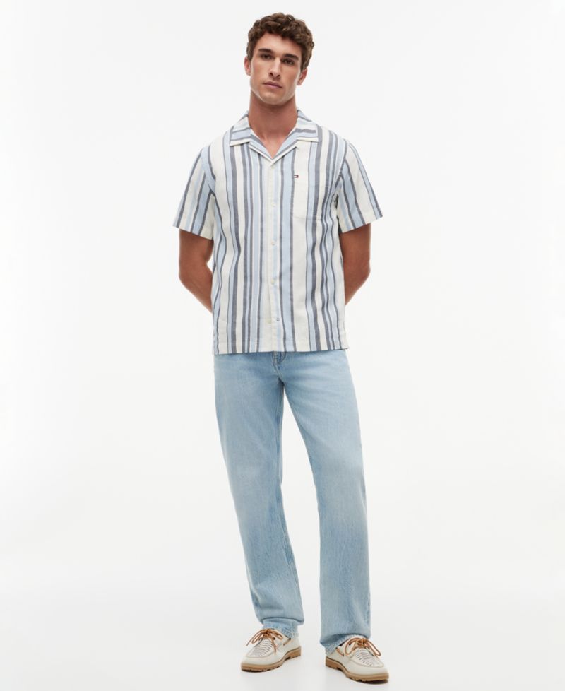Men's Structure Multi Stripe Short-Sleeve Shirt
