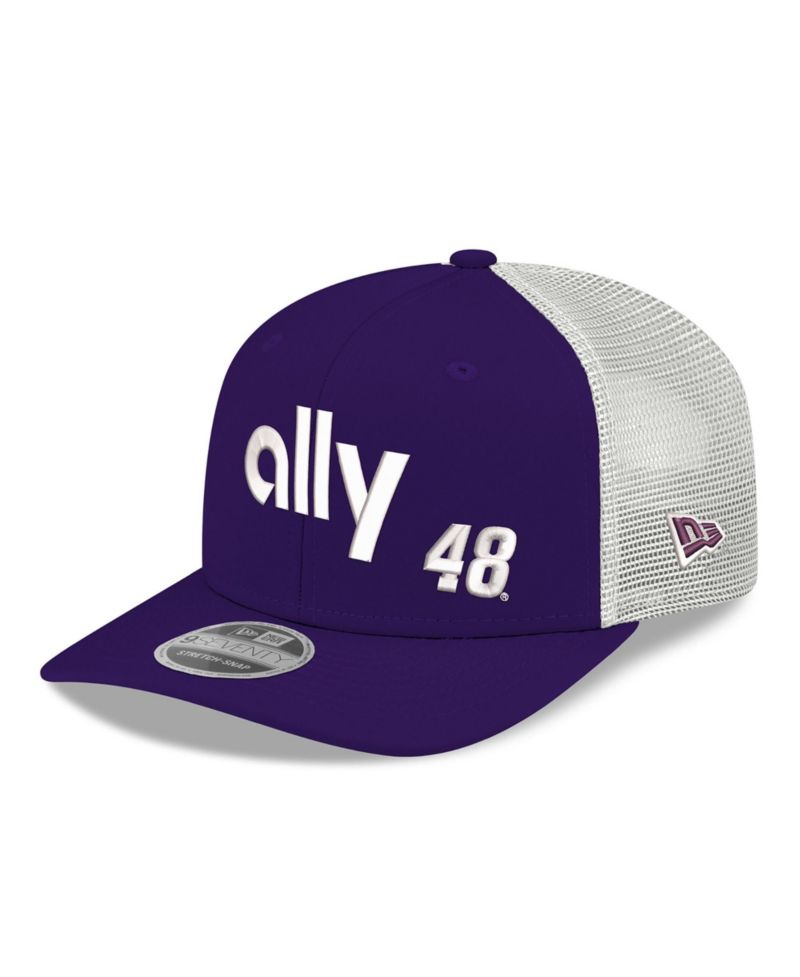 Men's Purple/White Alex Bowman 2026 ally 9SEVENTY Adjustable Trucker Hat
